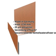 Dorpel | Typ 1 | 40 x 24 x 25 x 2000 mm | Staal 0,50 mm | 25 µm Polyester | Houtlook - Eiken #2