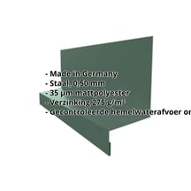 Dorpel | Typ 1 | 40 x 24 x 25 x 2000 mm | Staal 0,50 mm | 35 µm mattpolyester | 6005 - Mosgroen #2