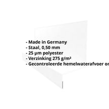 Dorpel | Typ 1 | 40 x 24 x 25 x 2000 mm | Staal 0,50 mm | 25 µm Polyester | 7035 - Lichtgrijs #2