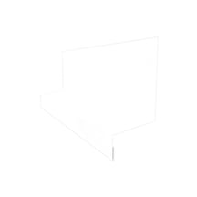 Dorpel | Typ 1 | 40 x 24 x 25 x 2000 mm | Staal 0,50 mm | 25 µm Polyester | 9010 - Zuiverwit #1