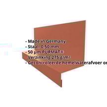 Dorpel | Typ 2 | 67 x 40 x 20 x 2000 mm | Staal 0,50 mm | 50 µm PURMAT® | 750 - Tegelrood #2