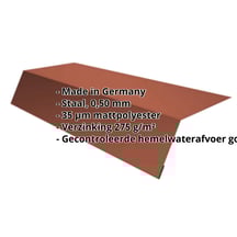 Druiplijst | 125 x 70 x 2000 mm | Staal 0,50 mm | 35 µm mattpolyester | 750 - Tegelrood #2