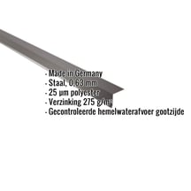 Druiplijst | 5 x 5 cm | 95° | Staal 0,63 mm | 25 µm Polyester | 8017 - Chocoladebruin #2