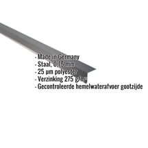 Druiplijst | 5 x 5 cm | 95° | Staal 0,75 mm | 25 µm Polyester | 7016 - Antracietgrijs #2