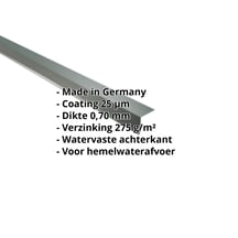 Druiplijst | 50 x 50 mm | 100° | Aluminium 0,70 mm | 25 µm Polyester | 6005 - Mosgroen #2