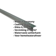 Druiplijst | 50 x 50 mm | 95° | Aluminium 0,70 mm | 25 µm Polyester | 6005 - Mosgroen #2