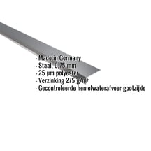 Druiplijst | 8 x 3 cm | 100° | Staal 0,75 mm | 25 µm Polyester | 7016 - Antracietgrijs #2