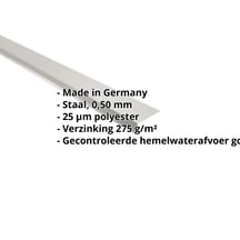 Druiplijst | 80 x 30 mm | 100° | Staal 0,50 mm | 25 µm Polyester | 9006 - Zilver-Metallic #2