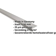 Druiplijst | 80 x 30 mm | 100° | Staal 0,50 mm | 25 µm Polyester | 9007 - Grijs aluminiumkleurig #2