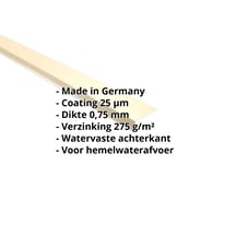 Druiplijst | 80 x 30 mm | 100° | Staal 0,75 mm | 25 µm Polyester | 1015 - Licht ivoorkleurig #2