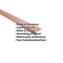 Druiplijst | 80 x 30 mm | 100° | Staal 0,75 mm | 25 µm Polyester | 8004 - Koperbruin #2