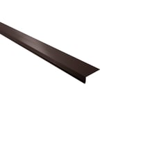 Druiplijst | 80 x 30 mm | 100° | Staal 0,50 mm | 35 µm Mattpolyester | 32 - Donkerbruin #1
