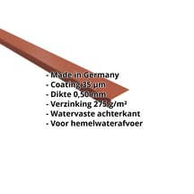 Druiplijst | 80 x 30 mm | 100° | Staal 0,50 mm | 35 µm Mattpolyester | 75 - Terracotta #2