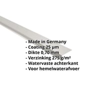 Druiplijst | 80 x 30 mm | 100° | Aluminium 0,70 mm | 25 µm Polyester | 9006 - Zilver-Metallic #2