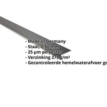 Druiplijst | 80 x 30 mm | 95° | Staal 0,50 mm | 25 µm Polyester | 9005 - Gitzwart #2