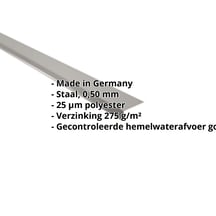 Druiplijst | 80 x 30 mm | 95° | Staal 0,50 mm | 25 µm Polyester | 9007 - Grijs aluminiumkleurig #2
