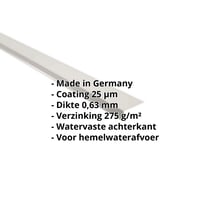 Druiplijst | 80 x 30 mm | 95° | Staal 0,63 mm | 25 µm Polyester | 9002 - Grijswit #2