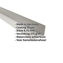 Druiplijst | 80 x 30 mm | 95° | Staal 0,75 mm | 25 µm Polyester | 9006 - Zilver-Metallic #2