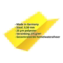 Kilgoot | 195 x 195 mm | Staal 0,50 mm | 25 µm Polyester | 1021 - Koolzaadgeel #2
