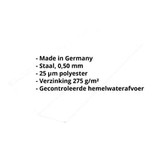 Kilgoot | 195 x 195 mm | Staal 0,50 mm | 25 µm Polyester | 9010 - Zuiverwit #2