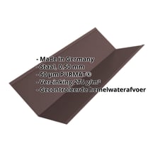 Kilgoot | 195 x 195 x 2000 mm | Staal 0,50 mm | 50 µm PURMAT® | 8017 - Chocoladebruin #2