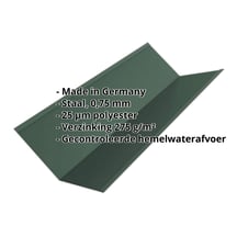Kilgoot | 195 x 195 x 2000 mm | Staal 0,75 mm | 25 µm Polyester | 6005 - Mosgroen #2