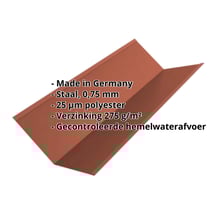 Kilgoot | 195 x 195 x 2000 mm | Staal 0,75 mm | 25 µm Polyester | 8004 - Koperbruin #2