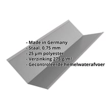 Kilgoot | 195 x 195 x 2000 mm | Staal 0,75 mm | 25 µm Polyester | 9007 - Grijs aluminiumkleurig #2
