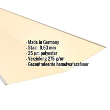 Kilgoot | 49 cm x 49 cm x 2,00 m | Staal 0,63 mm | 25 µm Polyester | 1015 - Licht ivoorkleurig #2