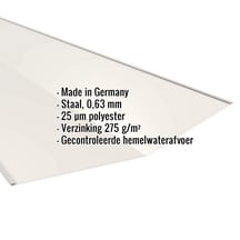 Kilgoot | 49 cm x 49 cm x 2,00 m | Staal 0,63 mm | 25 µm Polyester | 9010 - Zuiverwit #2