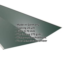 Kilgoot | 490 x 490 mm | Aluminium 0,70 mm | 25 µm Polyester | 6005 - Mosgroen #2