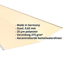 Kilgoot | 490 x 490 x 2000 mm | Staal 0,63 mm | 25 µm Polyester | 1015 - Licht ivoorkleurig #2