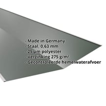 Kilgoot | 490 x 490 x 2000 mm | Staal 0,63 mm | 25 µm Polyester | 6020 - Chroomoxydegroen #2