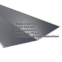 Kilgoot | 490 x 490 x 2000 mm | Staal 0,63 mm | 25 µm Polyester | 7016 - Antracietgrijs #2