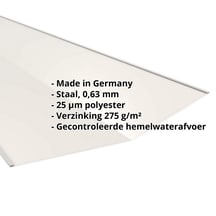 Kilgoot | 490 x 490 x 2000 mm | Staal 0,63 mm | 25 µm Polyester | 9010 - Zuiverwit #2