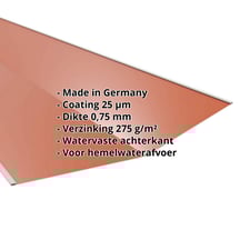 Kilgoot | 490 x 490 x 2000 mm | Staal 0,75 mm | 25 µm Polyester | 8004 - Koperbruin #2