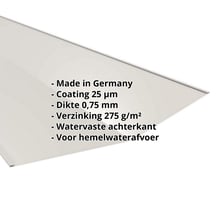 Kilgoot | 490 x 490 x 2000 mm | Staal 0,75 mm | 25 µm Polyester | 9002 - Grijswit #2