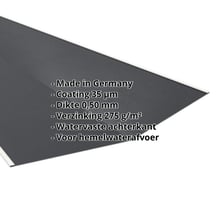 Kilgoot | 490 x 490 x 2000 mm | Staal 0,50 mm | 35 µm Mattpolyester | 23 - Donkergrijs #2