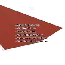 Kilgoot | 490 x 490 x 2000 mm | Staal 0,50 mm | 35 µm Mattpolyester | 29 - Rood #2