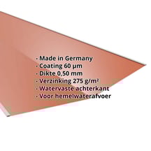 Kilgoot | 490 x 490 x 2000 mm | Staal 0,50 mm | 60 µm Puramid | 8004 - Koperbruin #2