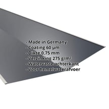 Kilgoot | 490 x 490 x 2000 mm | Staal 0,75 mm | 60 µm Puramid | 7016 - Antracietgrijs #2