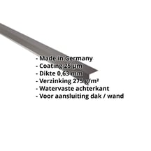 Muuraansluiting | 160 x 115 mm | 95° | Staal 0,63 mm | 25 µm Polyester | 8017 - Chocoladebruin #2