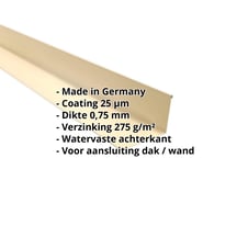 Muuraansluiting | 160 x 115 mm | 95° | Staal 0,75 mm | 25 µm Polyester | 1015 - Licht ivoorkleurig #2