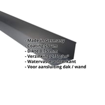 Muuraansluiting | 160 x 115 mm | 95° | Staal 0,75 mm | 25 µm Polyester | 7016 - Antracietgrijs #2