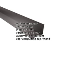 Muuraansluiting | 160 x 115 mm | 95° | Staal 0,75 mm | 25 µm Polyester | 8017 - Chocoladebruin #2