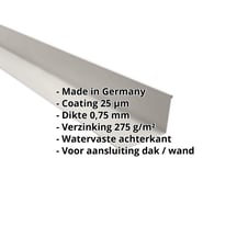 Muuraansluiting | 160 x 115 mm | 95° | Staal 0,75 mm | 25 µm Polyester | 9002 - Grijswit #2