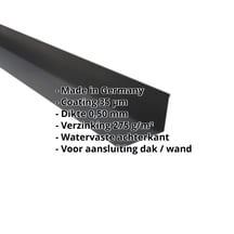 Muuraansluiting | 160 x 115 mm | 95° | Staal 0,50 mm | 35 µm Mattpolyester | 23 - Donkergrijs #2