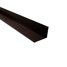 Muuraansluiting | 160 x 115 mm | 95° | Staal 0,50 mm | 35 µm Mattpolyester | 32 - Donkerbruin #1