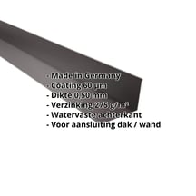 Muuraansluiting | 160 x 115 mm | 95° | Staal 0,50 mm | 60 µm Puramid | 6017 - Chocoladebruin #2