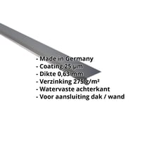 Muuraansluiting | 220 x 150 mm | 95° | Staal 0,63 mm | 25 µm Polyester | 7016 - Antracietgrijs #2